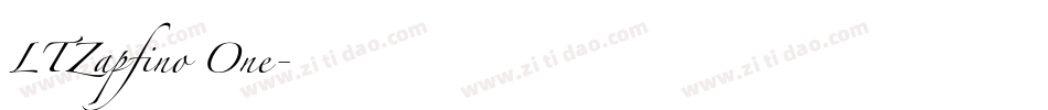 LTZapfino One字体转换
